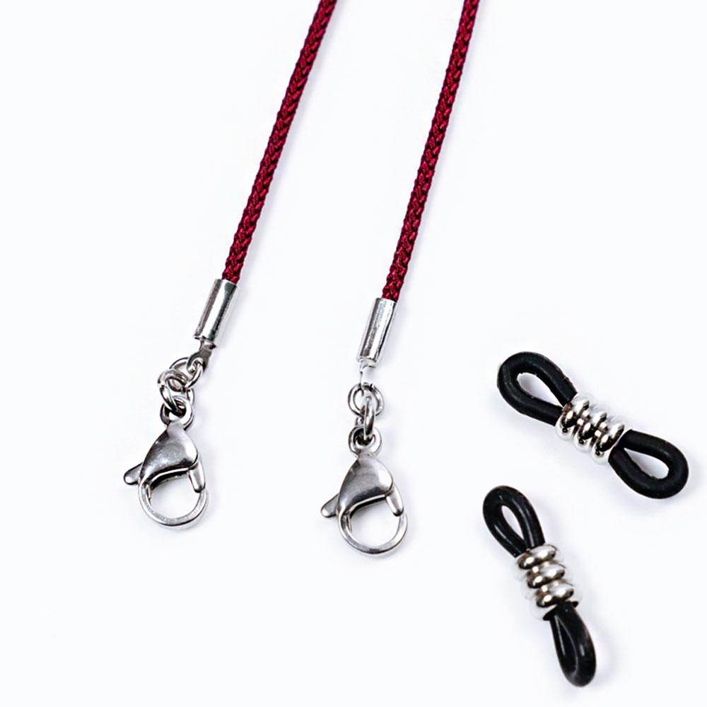 Jeibanseukeullaesig Simple Slim Strap Eyeglass Chain Mask Necklace (C2001-An669_Pu)