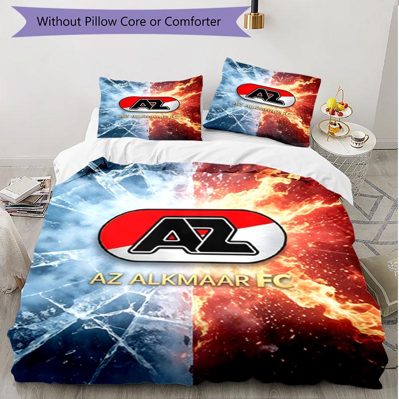 3pcs Duvet Cover Set (1*Duvet Cover + 2*Pillowcase, Without Core), AZ Alkmaar Print Soft All‑Season Bedding Set, Home Bedroom Decor Gift