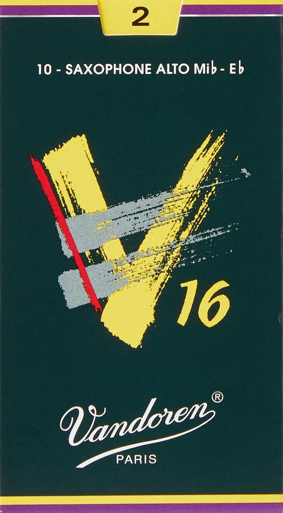Vandoren Alto Saxophone Reed V16 2 Hardness (10 pieces)