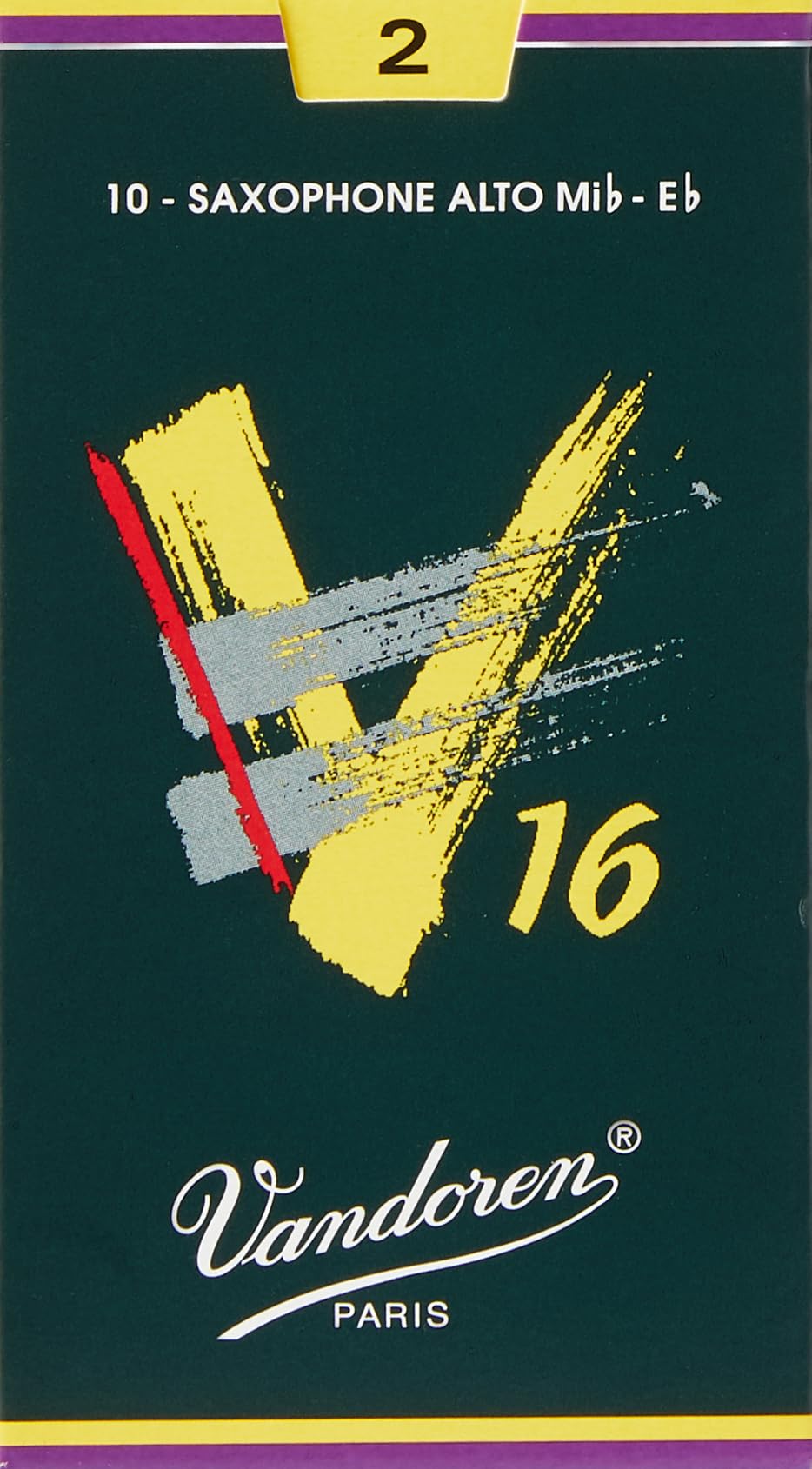 

Vandoren Alto Saxophone Reed V16 2 Hardness (10 pieces)