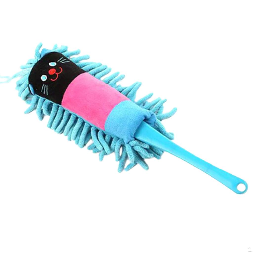 Microfiber Duster Brush Dust Cleaner Cute Detachable Head Hand Kids Toy