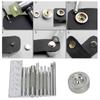 11pcs Metal Handle Rivet Setter With Base Punch Tool Kit DIY Snap Fastener Tool  Leather DIY