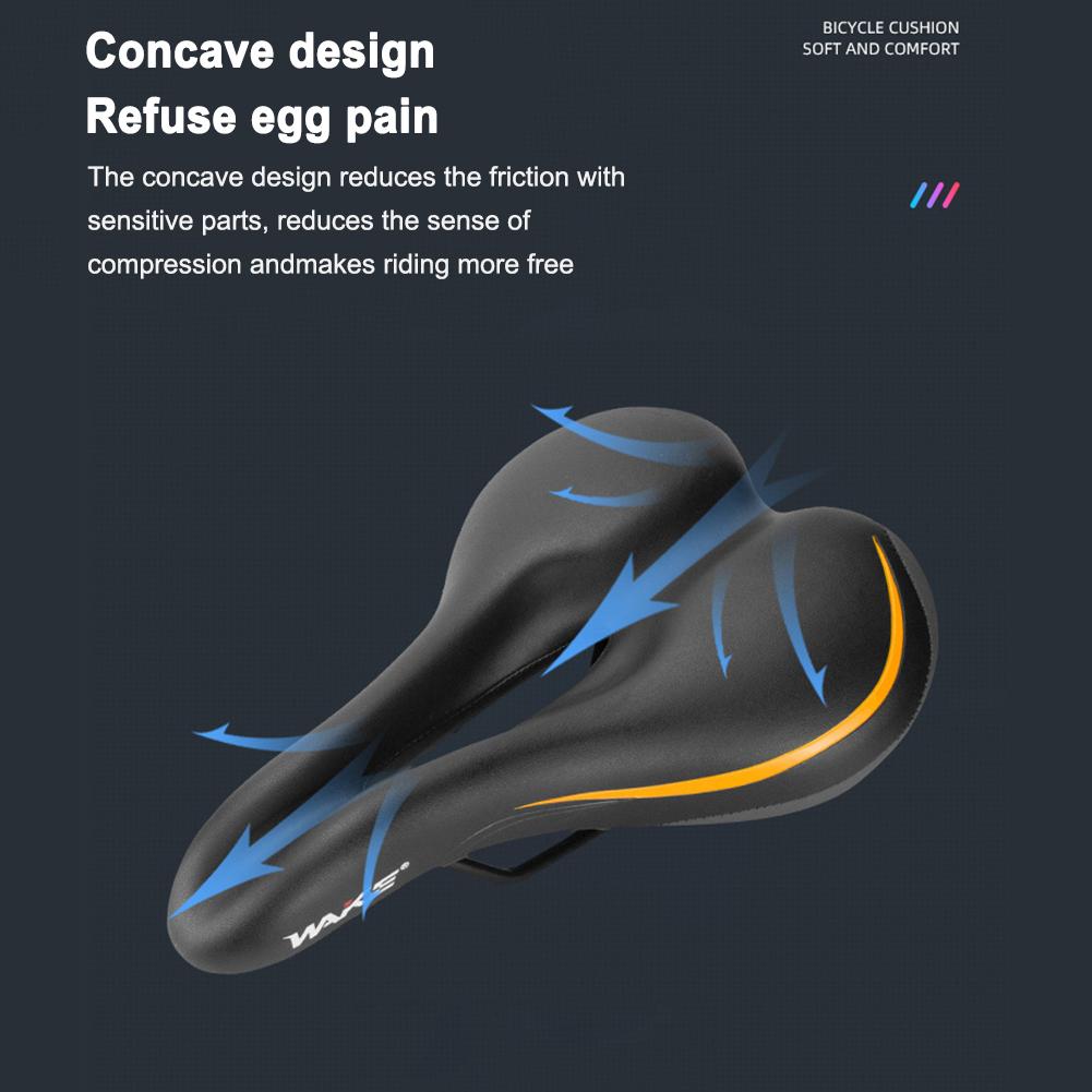 Comfortable Bicycle Saddle MTB Mountain Road Bike Seat Hollow Gel Cycling Cushion Exercise Bike Saddle for Men and Women