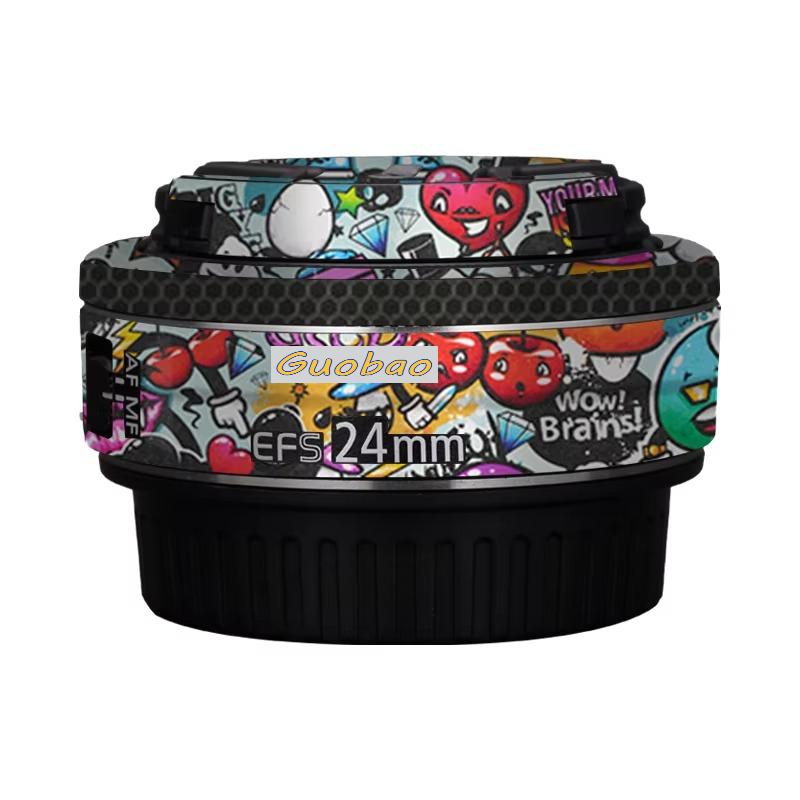 For Canon EF-S 24mm F2.8 STM Lens Decal Skin for Canon EF-S24 F2.8 Lens Cover Film 24 2.8 Protective Sticker for canon 24mm 2.8