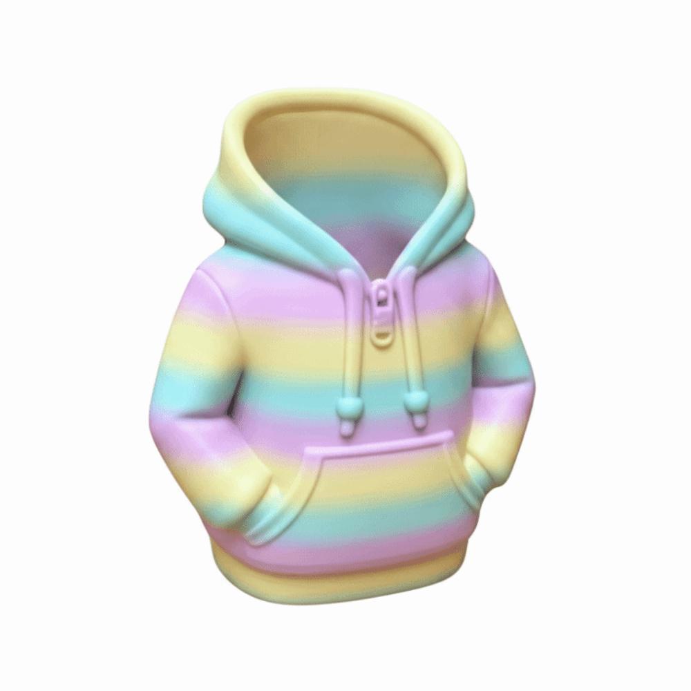 Hoodie Shape Makeup Brush Pot 3D Printed Desk Storage Holder Decoration Pen Holder Desk Decoration