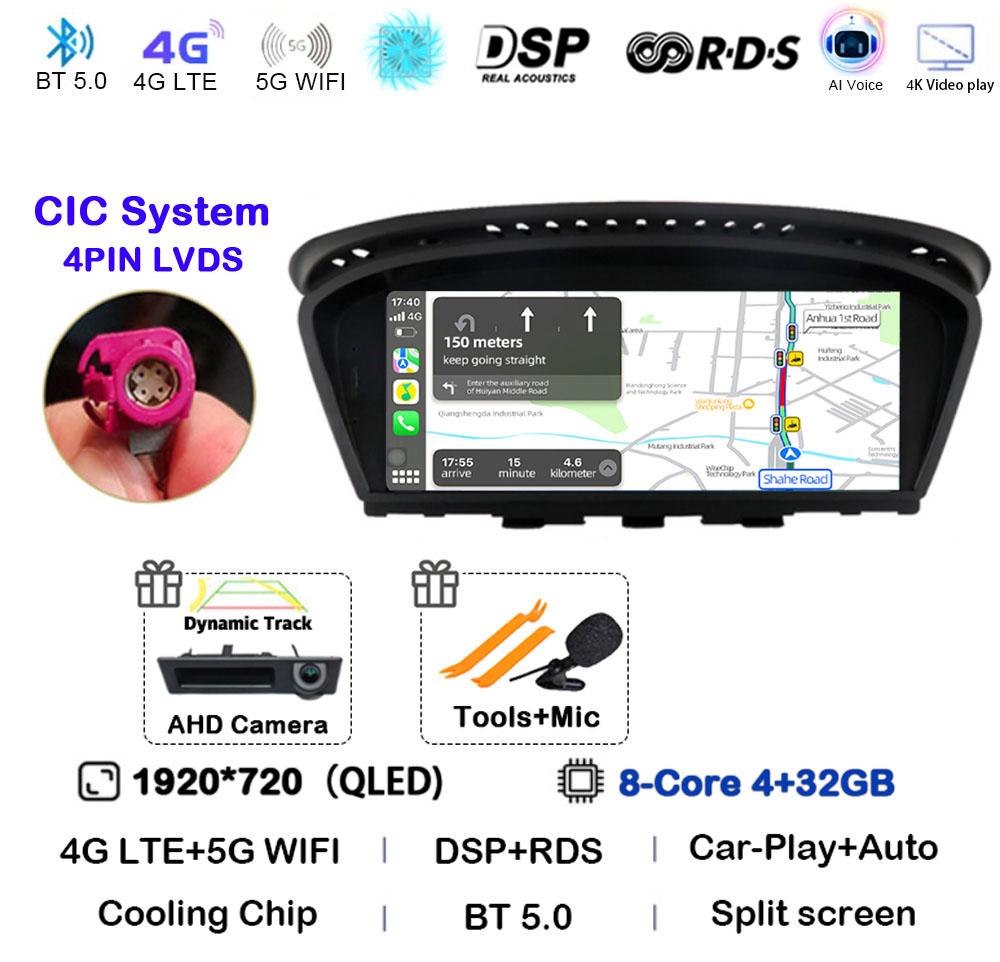 

ID8 Android 14 беспроводной CarPlay Auto для BMW 5 3 серии E60 E61 E62 E63 E90 E91 E92 E93 CCC CIC автомобильное радио мультимедиа стерео 8,8