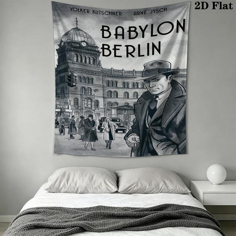 Arazzo Muro di Berlino Babylon Appeso Estetico alla Parete Coperta in Tessuto Stampato Arazzi Decorativi per Camera da Letto Soggiorno Arredamento Casa