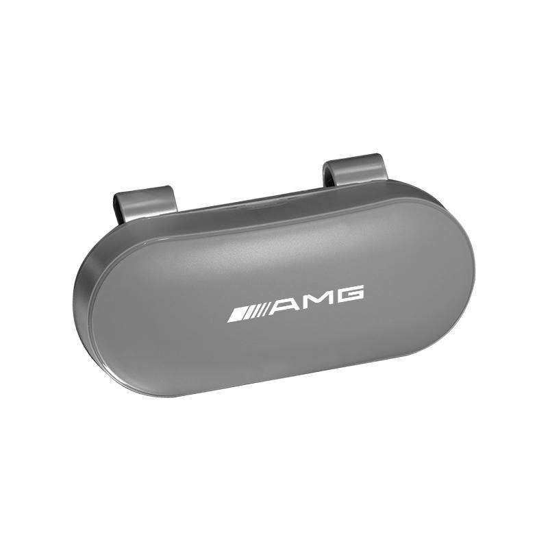 Car Glasses Box Portable Sun Visor Multifunctional Storage Box Accessories Car Hub Cap For Mercedes Benz AMG W214 W205 W204 W206