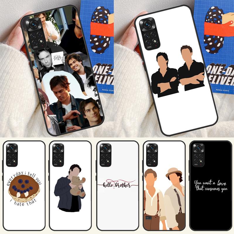 Damon und Stefan Vampire Diaries Hülle Für Xiaomi Redmi 14C 10C 12C 13C Abdeckung Für Redmi Note 13 Pro 14 9 10 11 12 10S 11S 12S