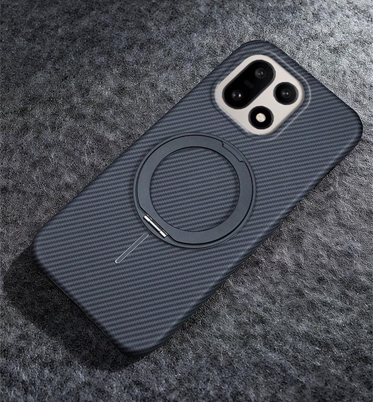 OnePlus 15T/ACE6 Magnetic Carbon Fiber Texture Phone Case with 1+Turbo6 Bracket