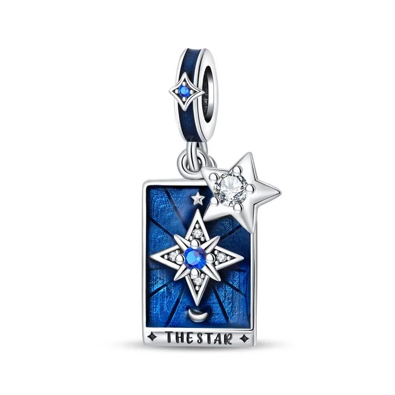 Carte Tarocchi Originali in Rame Morte Dio Posizione Eretta Charms Perline Adatte per Collane Braccialetti Regali Fai da Te Gioielli Raffinati