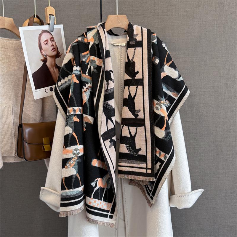 Cashmere Scarf for Women Thick Warm Winter Blanket Brand Female Luxury Quality Shawl Wrap Bufanda Poncho Echarpe Pashmina