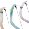 Cat Long Caterpillar Cat Amusing Stick Super Cute Big Eyes Plush with Bell Bite-resistant Plush Cat Toy
