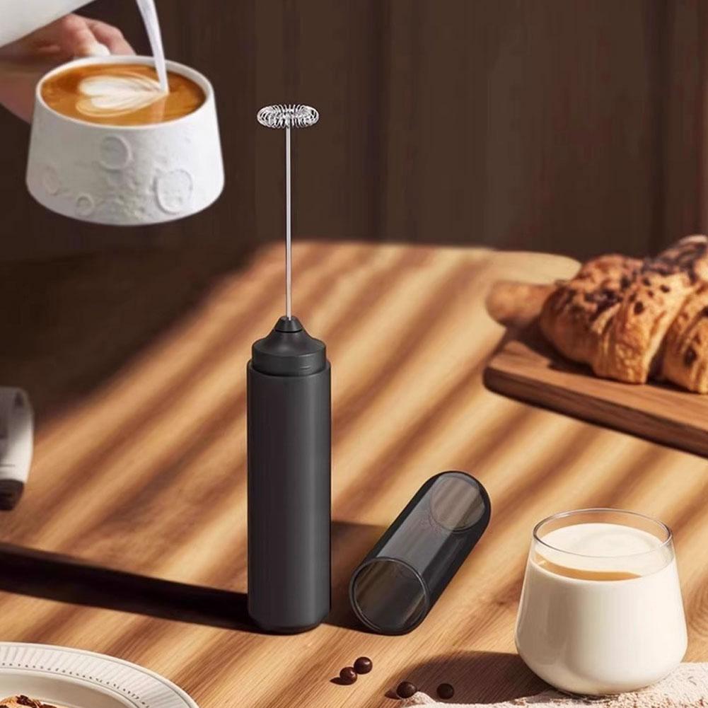 Electric Drink Mixer Rechargable Handheld Milk Frother Powerful Stirrer Egg Beater for Lattes Coffee Foam Maker