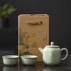 Eastern Ge Kiln Ceramic Tea Set Gift Box (1 Pot, 2 Cups)