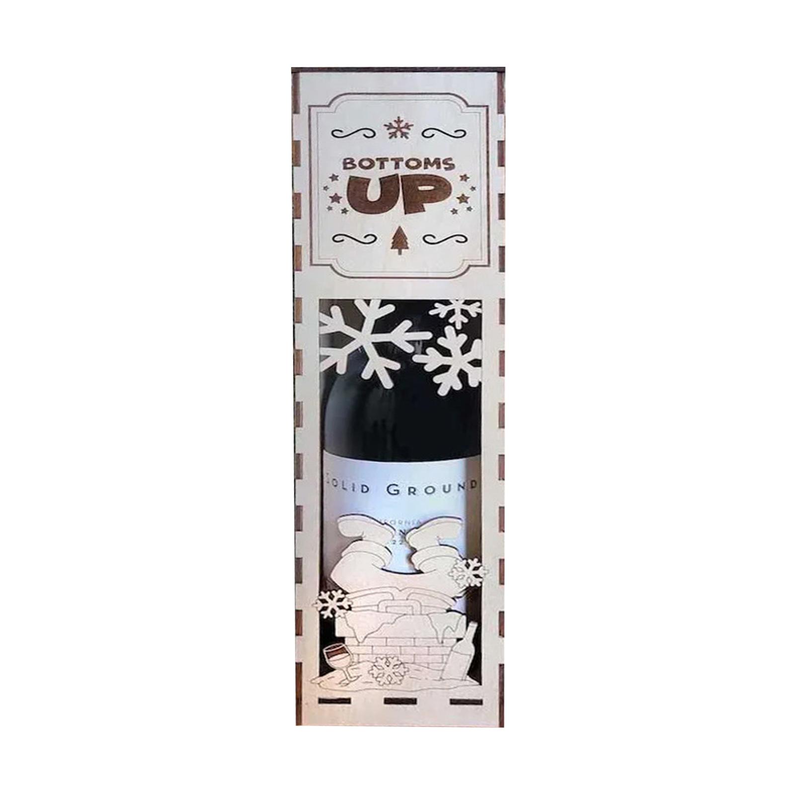 

Christmas Wine Rack, Perfect For Christmas Hostess Party Favors, Fun Wine Bottle Gift Boxes, Santa Ideas One Size