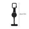 Anti-Theft Phone Tether Retractable Phone Lanyard Tether Cellphone Tab Strap with Carabiner Anti-Drop Harness for Outdoor Hiking