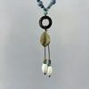 New bohemian leaf fringed beaded neck chain women's new Chinese style retro versatile niche collarbone chain