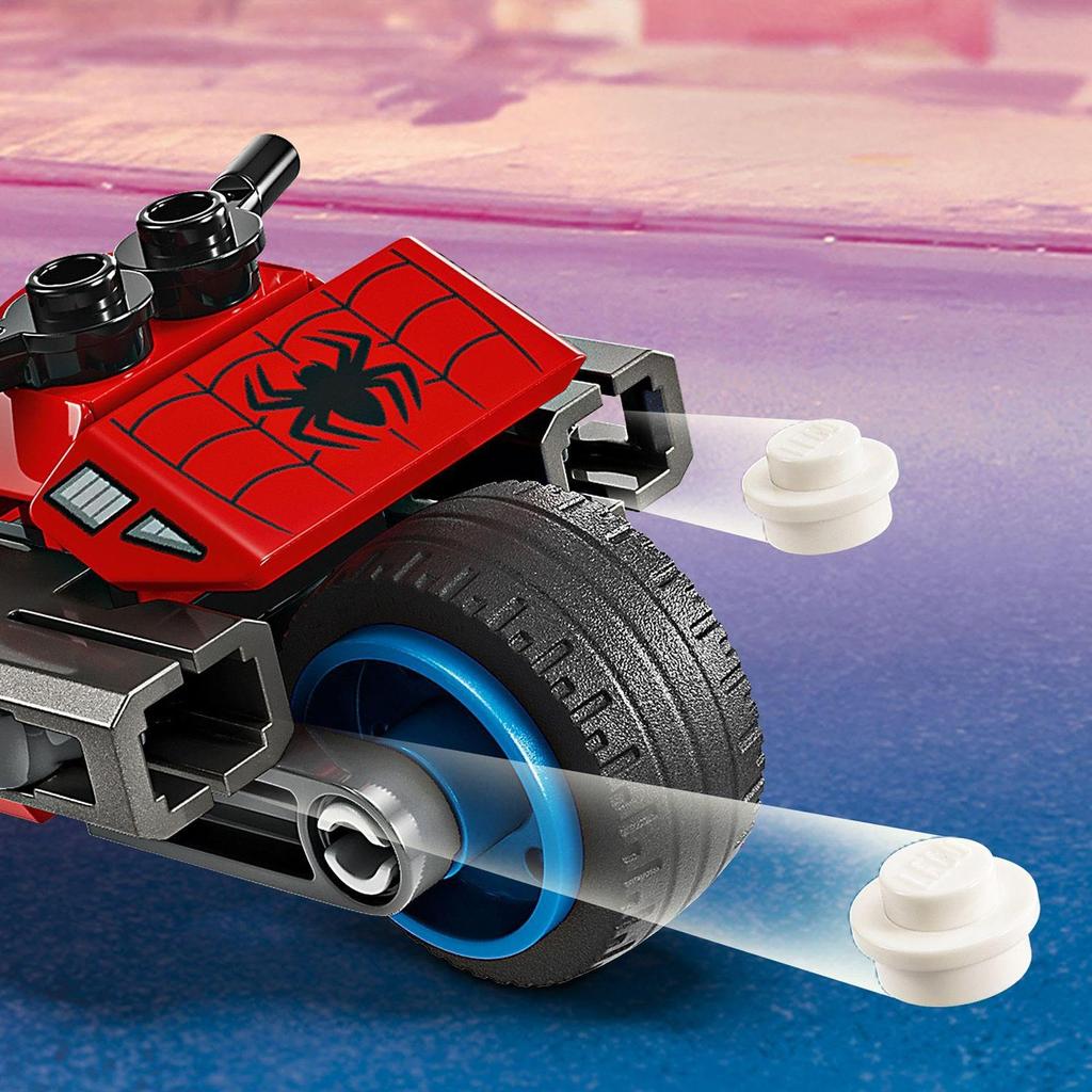 LEGO Superhelden und Doktor Octopus Bike Chase Spielzeug Geschenk Geburtstagsblock Pädagogisches Weihnachten Jungen Mädchen Kinder 6 Jahre alt 7 Jahre alt 8 Jahre