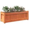 VidaXL Jardinières 2 pcs, Lits Surélevé, Bacs à Fleurs, Pots de Plantes, Boîtes à Fleurs Jardin Terrasse, Cire Marron Bois 837454