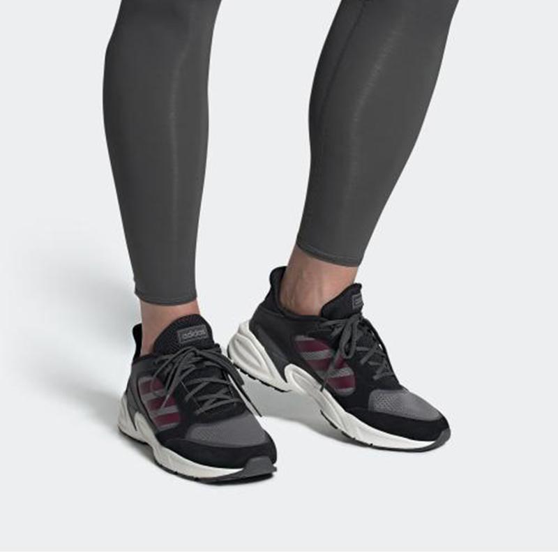 adidas Neo 90s Solution 'Black Gray' Sneakers EE9900