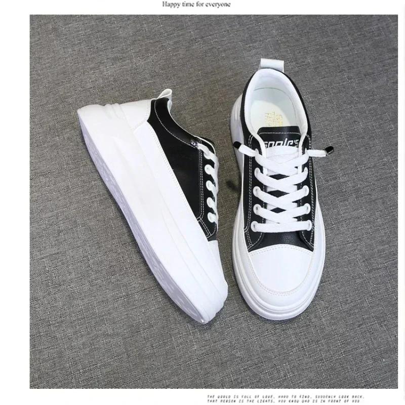 Sneakers Women's  Brand Leather White Platform Woman Sports Sneakers Female Vulcanized Shoes Sneakers Casual Ladies Trainers
