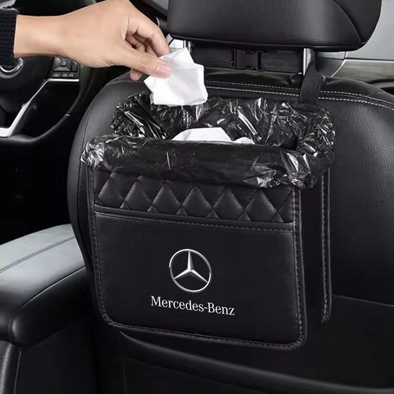 Car Seat Storage Bag Tissue Water Cup Pockets Stowing Tidying For Mercedes benz W203 W204 W205 W210 W211 W212 CLA CLS GLA GLE ML BH1