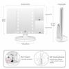 Miroir - weily - modèle 1 - 21 lumières led - grossissant 2x/3x - rotation 180°