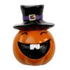 Festive Halloween Room Decor Pumpkin Statue, Resin Spooky Face Figurine for Durable Art Indoor Tabletop, Tiered Tray, Party, Home Hand Painted Crafts