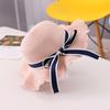 Family Beach Hat Natural Straw Woven Wide Brim Sun Protection Foldable Lightweight Summer