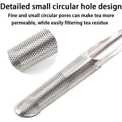 Tea Filter Pipe Shape Loose Leaf Diffuser Tea Strainer Steel Tea Infuser Teapot Accessories Kitchen Utensils Accessories