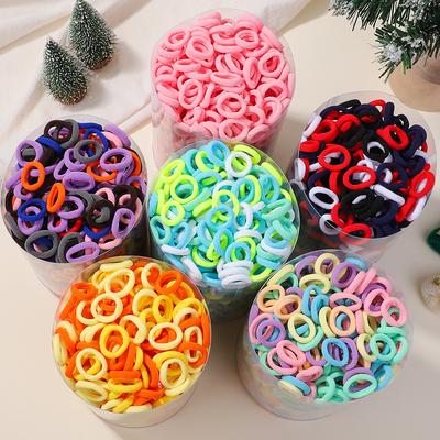 50/100/300pcs Hair Bands for Children Colorful Nylon Scrunchie Hair Ties Rubber Band Kid Elastic Hair Band Girl Hair Accessories