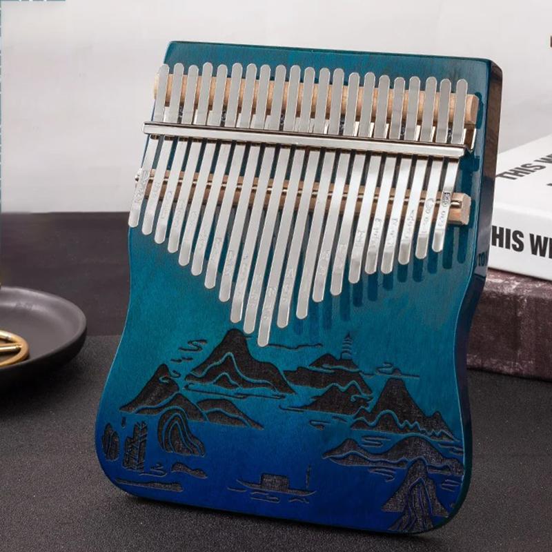 Kalimba Keyboard Music 17/ 21 Keys Solid Wood Professional Music Finger Piano Instruments Accessories Birthday Gift