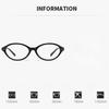 Small-Frame Oval Presbyopia Glasses for Women Simple Versatile High-Definition Blue Light Blocking Far Sight Glasses 0 To +4.0