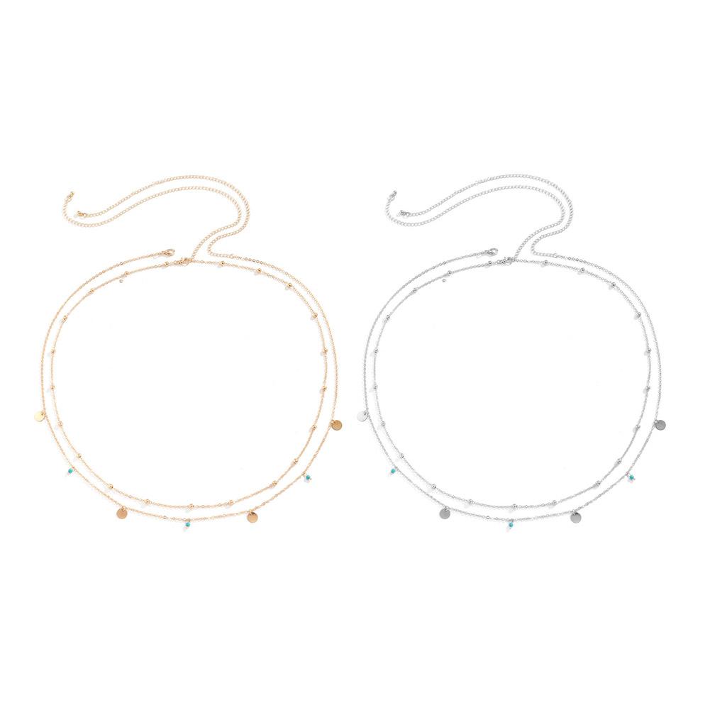 Przezroczysty łańcuszek na talię z cyrkoniami dla kobiet letni łańcuszek na brzuch taniec dziewczyny moda błyszczący Se K6P7