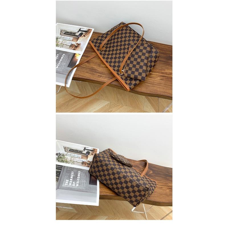 Borsa a mano scozzese vintage, Borsa da donna, Borsa a spalla di grande capacità