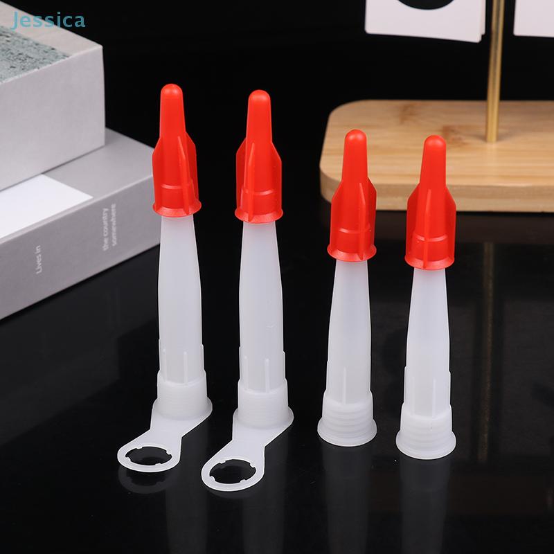 Spare Silicone Mastic Cartridge Nozzles 10Pcs Caulking Gun Nozzles Screw Cover Cap Household Sealant Tool