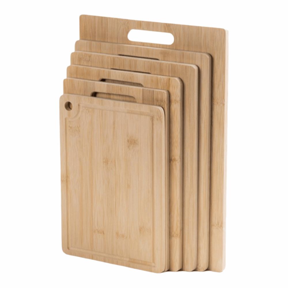 Eco-Friendly Bamboo Wooden Cutting Board Durable Double-sided Cut Meat Chopping Board Portable Vegetable Cutting Board BBQ