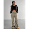 2024 Cross-border Teen Camouflage Elastic Drawstring Wide-Leg Pants