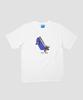 Nattingon Skateboard Illustration Graphic Short Sleeve T-Shirt White