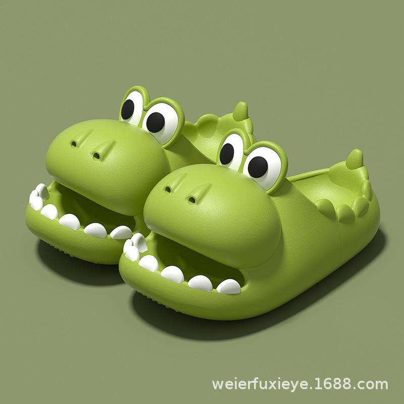 Cute dinosaur household non-slip thick-soled children's slippers for summer, for boys and girls EVA Open-toed outdoor sandals