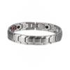 Vinterly Black Blue Bracelets Men Stainless Steel 12mm Wrist Band Magnetic Health Energy Magnet Benefits Jewelry Male Germanium