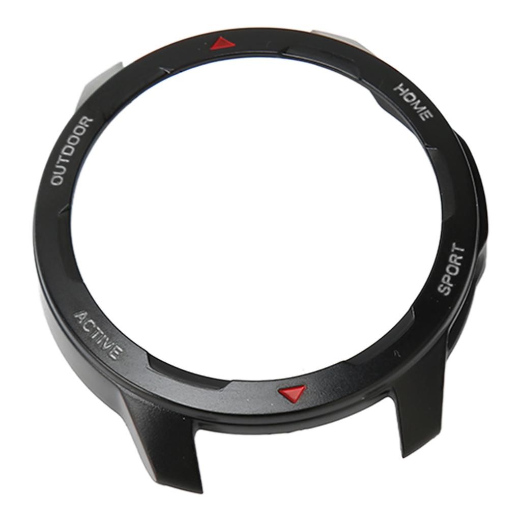 Smart Watch TPU Bumper Case Scratch Resistant Protective Cover Accessory Fit for Mi Watch Color 2 Red Scale White Letter