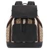 New COACH Fabric Backpack Large Men's Khaki & Brown Multicolor C5295-QBPKC