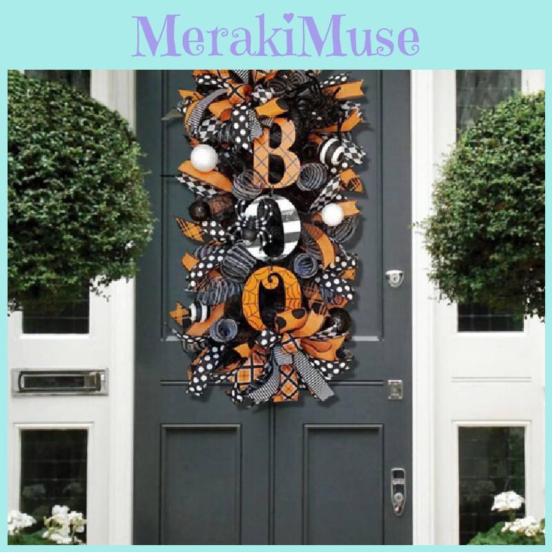 Gruselige Kürbis Halloween Kranz Türhänger Dekoration Hofornament