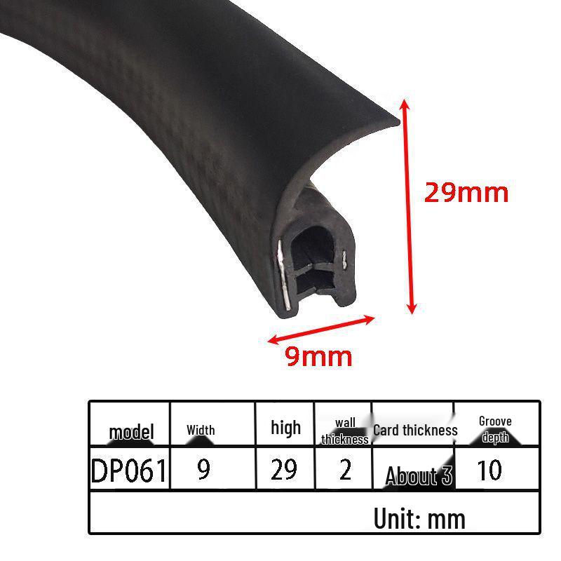 Customizable EPDM U-Shaped Rubber Sealing Strip for Electrical Cabinets and Car Doors