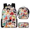 Zaino Dragon Ball Z Cartoon Tessuto Oxford Borsa Scolastica Con Spallacci Traspiranti Per Studenti Delle Scuole Medie