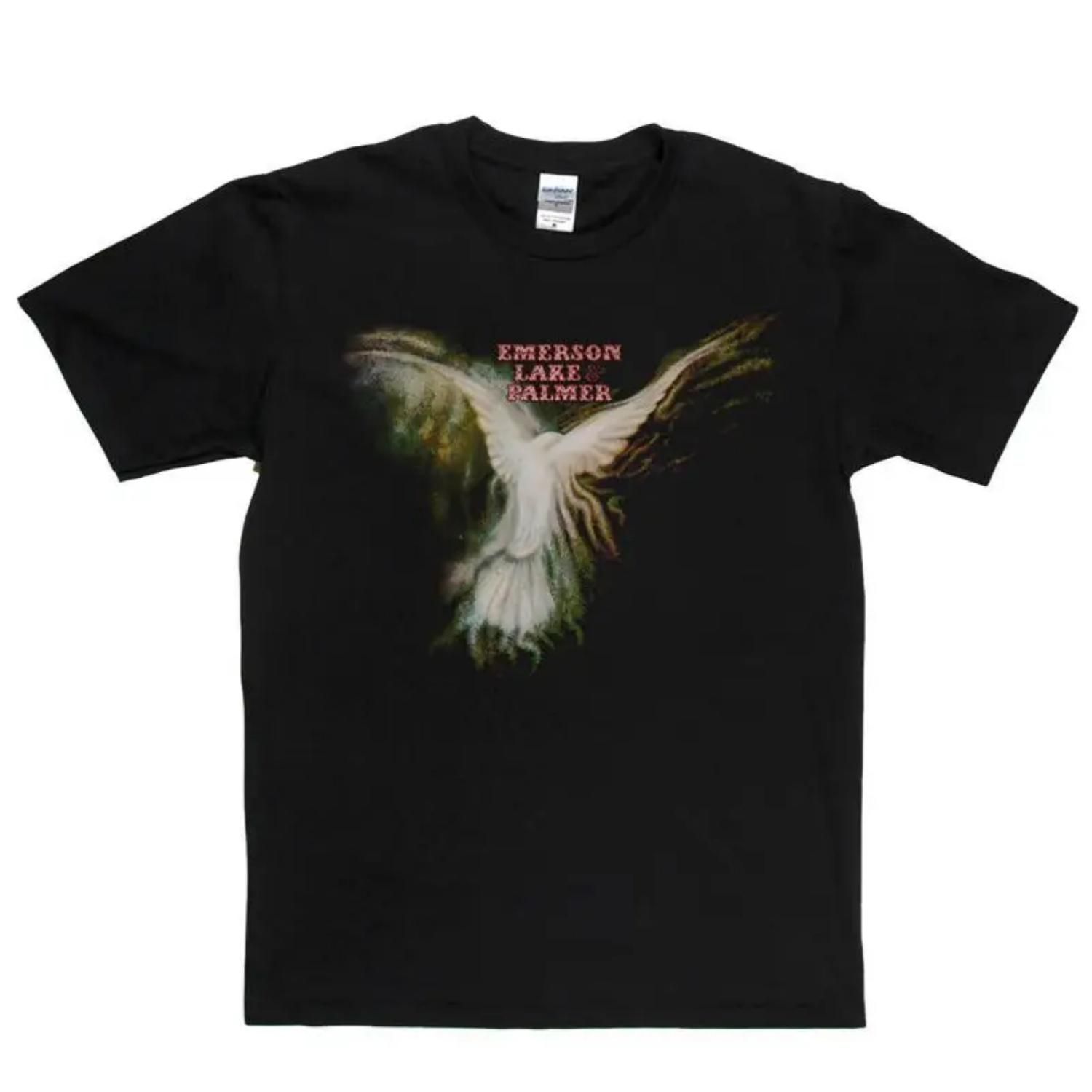 

Emerson Lake And Palmer Debut T Shirt Gift For Fan Cotton Black S чёрный
