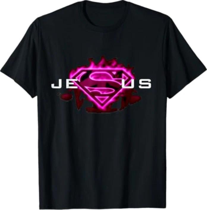 

Camiseta Jesús es Mi Superhéroe Amor Cristiano S