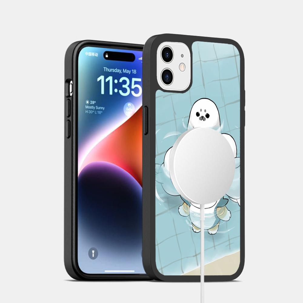 

Classic Mofusand Phone Case Magnetic Case For IPhone 16 14 13 12 11 15 Pro Max Plus For Magsafe Wireless Charge Cover iPhone 14 Pro